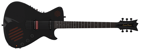 Electrophonic guitar black