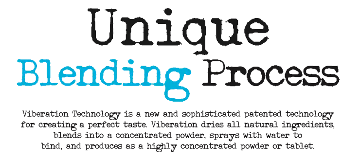 Viberant blending process