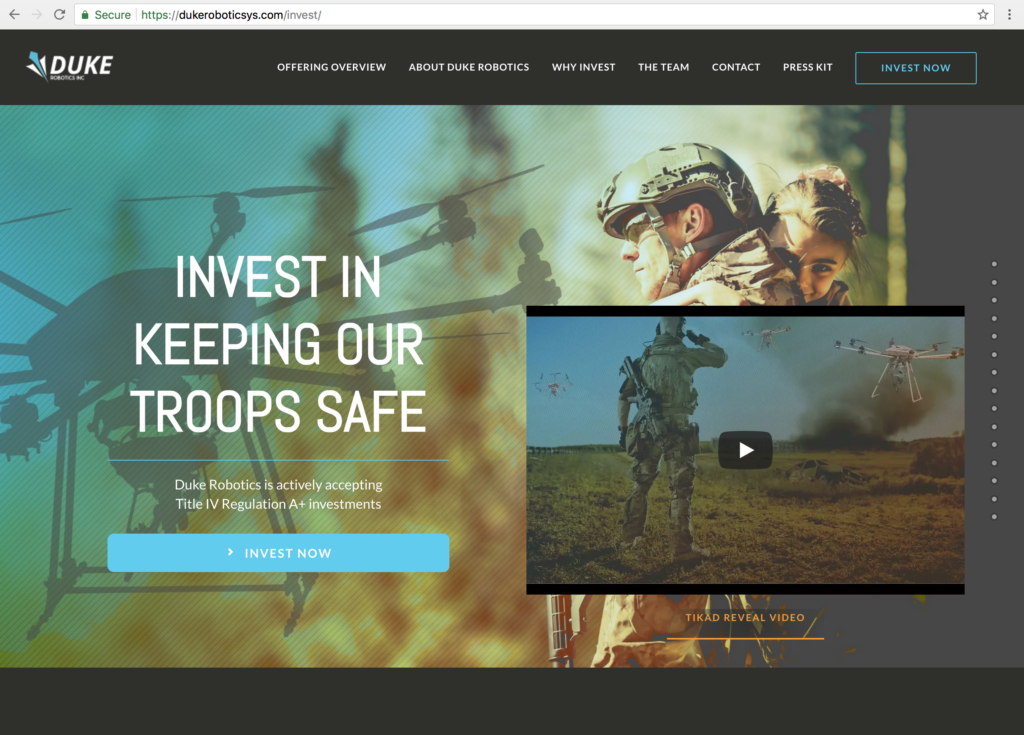 Duke Robotics Equity Crowdfunding Investment